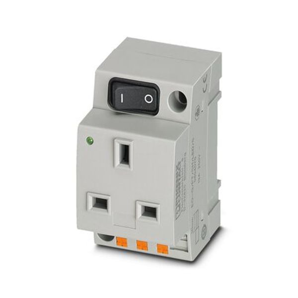 Socket outlet for distribution board Phoenix Contact EO-G/PT/SH/LED/S 250V 13A AC image 3