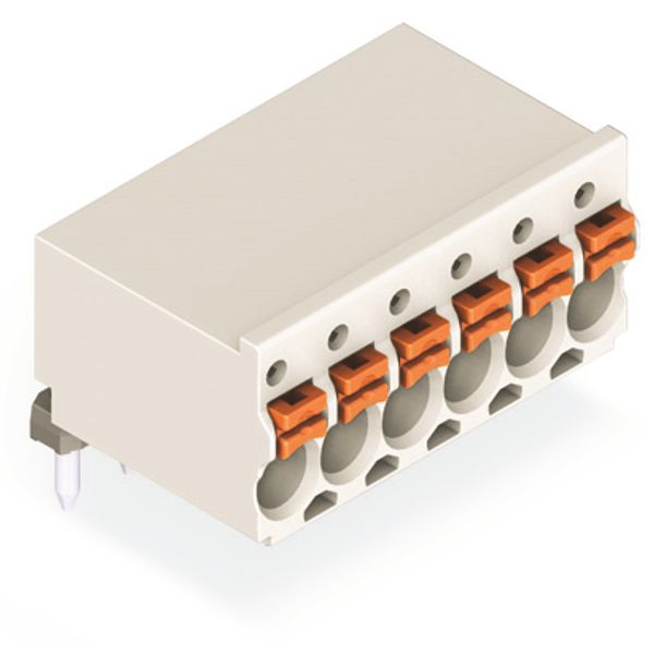 2091-1375 1-conductor THT female connector angled; push-button; Push-in CAGE CLAMP® image 4