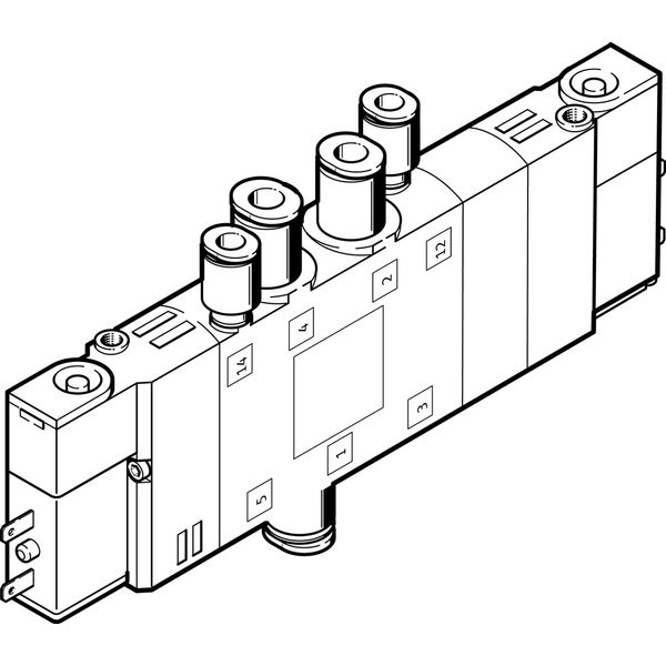 CPE14-M1BH-5/3ES-QS-6 Air solenoid valve image 1