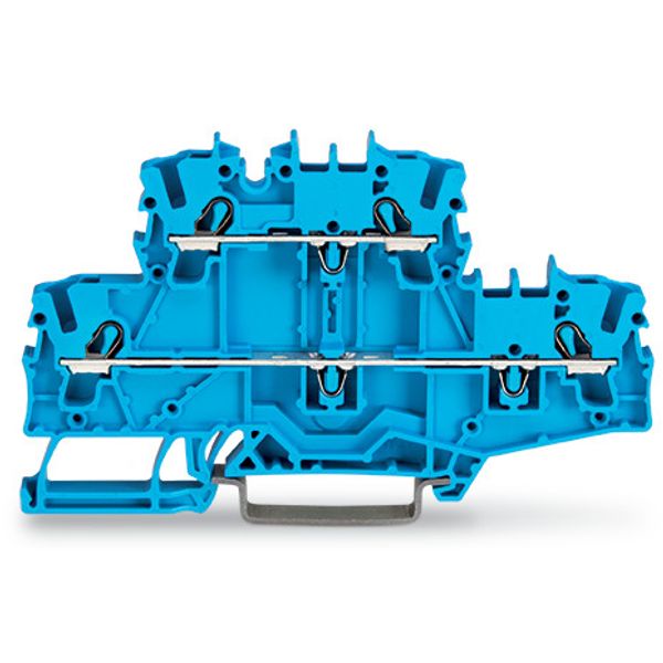 Double-deck terminal block Through/through terminal block N/N blue image 3