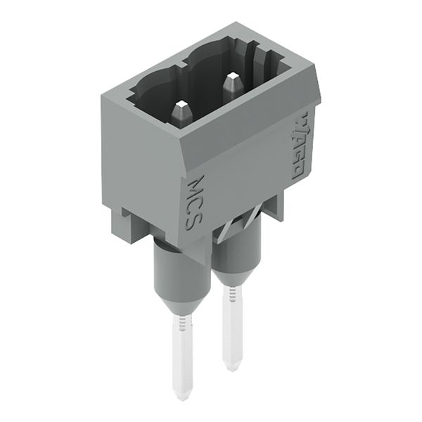 Male connector for rail-mount terminal blocks 1.2 x 1.2 mm pins straig image 1