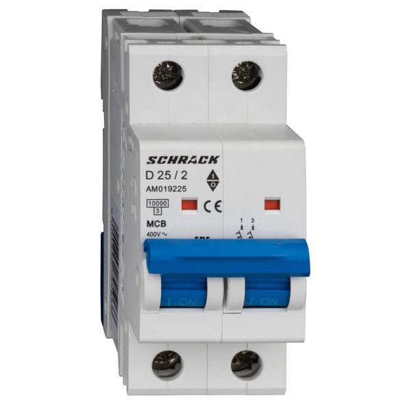 Miniature Circuit Breaker (MCB) AMPARO 10kA, D 25A, 2-pole image 1