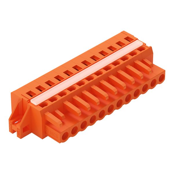 1-conductor female connector CAGE CLAMP® 2.5 mm² orange image 1