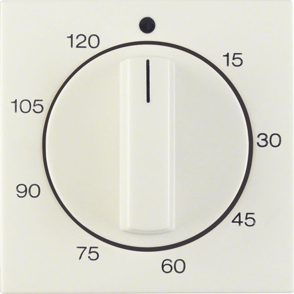 Centre plate for mechanical timer, S.1, white glossy image 1