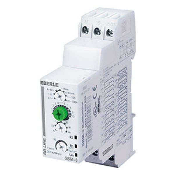 Time relay UC 12...240 V 50/60 Hz, 8 A, 2 changeover contacts, 0.1 sec.-100 hours. image 2