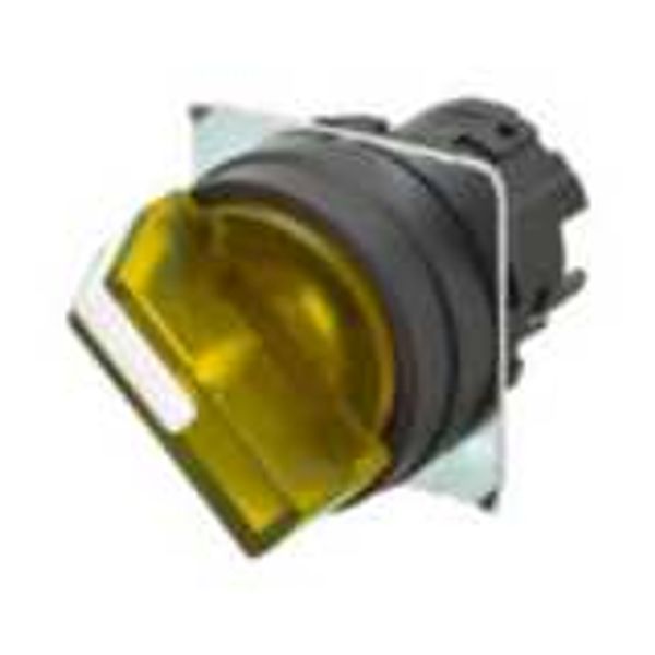 Selector A22NZ Ø22, 2 position, Lighted, bezel PLASTIC, AUTO RESET ON image 1