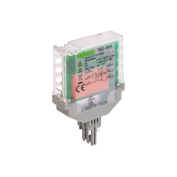 Relay module Nominal input voltage: 24 … 230 V AC/DC 1 changeover cont image 4