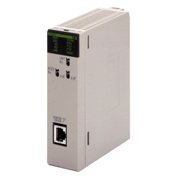 CS1D Ethernet unit, 1 x RJ45 socket, supports dual-redundant use image 1