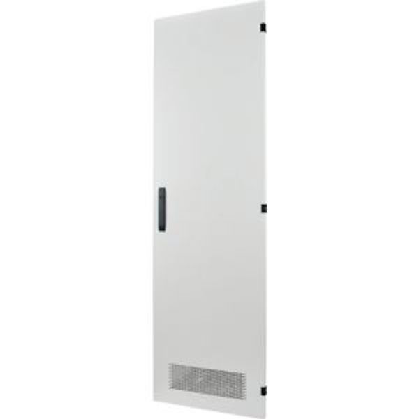 Section-wide door, ventilated, HxW=975x600mm, grey image 2