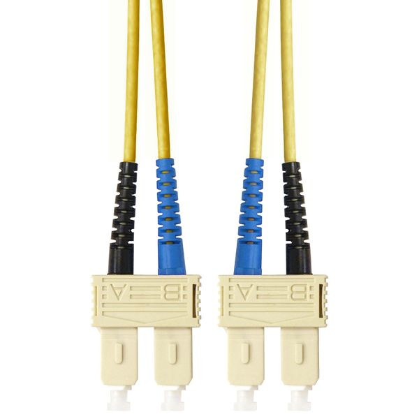 FO Patchcord Duplex SC/SC, 9/125æm OS2, LS0H-3, yellow, 1.0m image 1