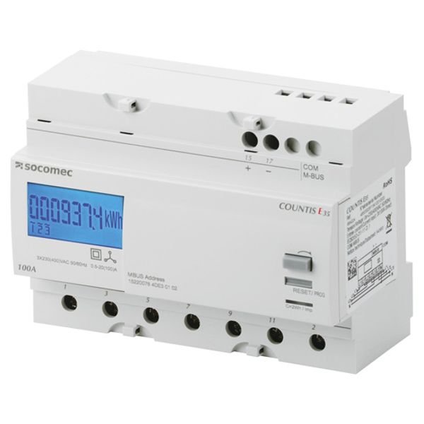 Active-energy meter COUNTIS E35 Direct 100A dual tariff with M-BUS com image 1