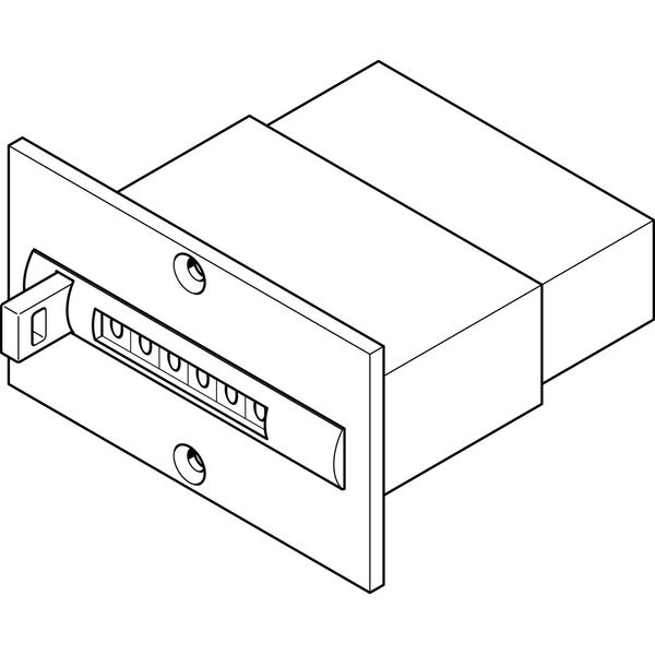 PZA-E-C Pneumatic counter image 1