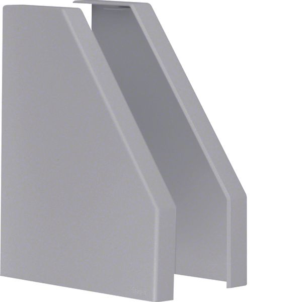 endcap pair overlapping for spreader box trunking 230x190 stone grey image 1