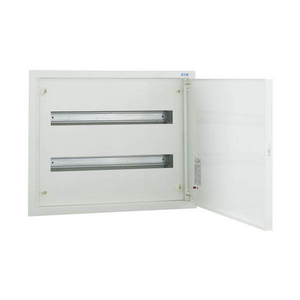 Complete flush-mounted flat distribution board, white, 24 SU per row, 2 rows, type C image 8