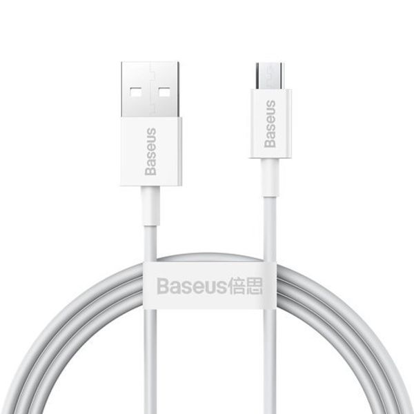 Cable USB2.0 A plug - micro USB plug 1.0m white Superior series BASEUS image 4