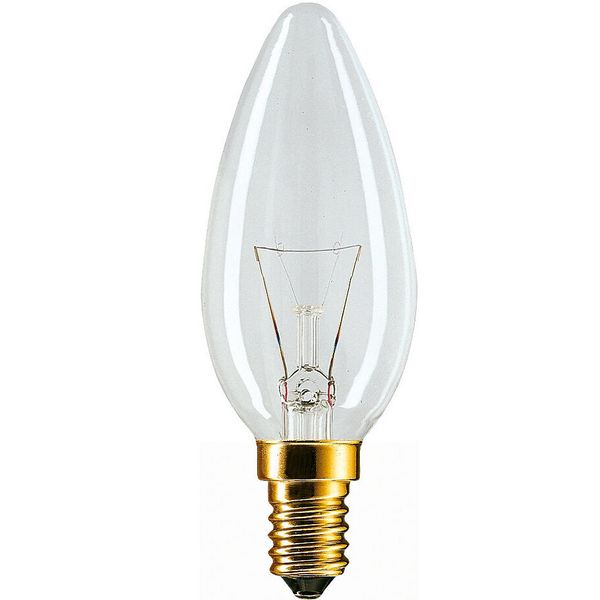 Incandescent Bulb E14 60W B35 230V CL image 1