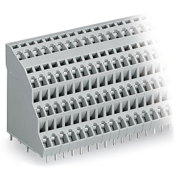 Quadruple-deck PCB terminal block 2.5 mm² Pin spacing 5 mm gray image 6