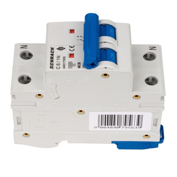 Miniature Circuit Breaker (MCB) AMPARO 10kA, C 6A, 1+N image 4