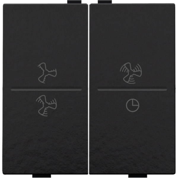 Double key with ventilator symbols 0 to 3 for wireless switch or push image 2