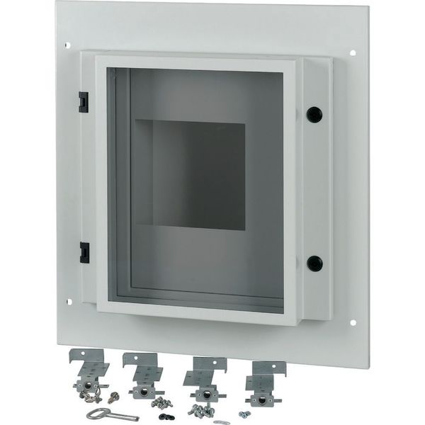 Front plate, NZM4, 4p, withdrawable + remote operator, W=600mm, IP55, grey image 3