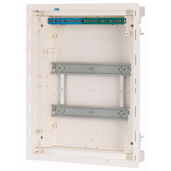 Compact distribution board-flush mounting, 2-rows, super-slim sheet steel door image 4