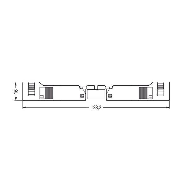 Socket with strain relief housing 4-pole white image 5