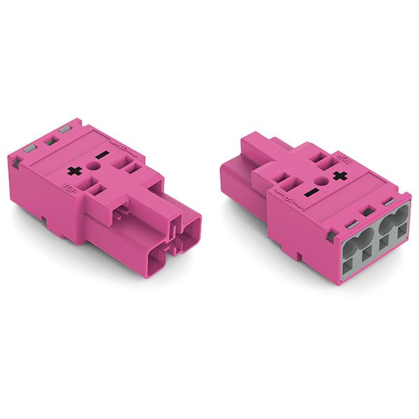 Plug 2-pole Cod. B pink image 2