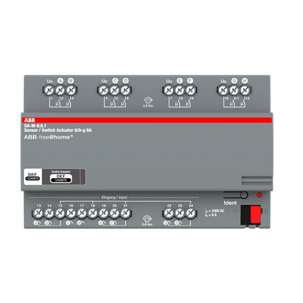 SA-M-8.8.1 Switch Actuator I/O, 8-fold, 6 A, MDRC image 3