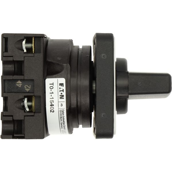 ON-OFF switches, T0, 20 A, flush mounting, 1 contact unit(s), Contacts: 2, 45 °, maintained, With 0 (Off) position, 0-1, Design number 15402 image 8