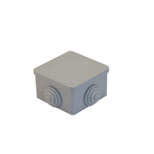 Watertight Junction Box (Press-on Lid) WHITE 80X80 IP54 THORGEON image 1