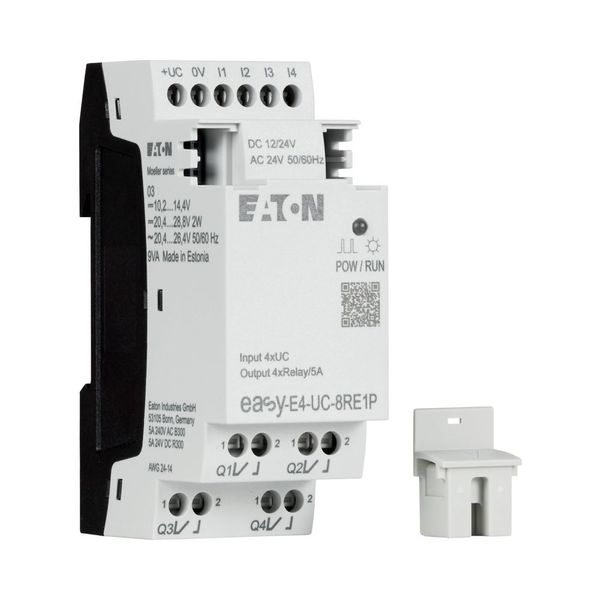 I/O expansion, For use with easyE4, 12/24 V DC, 24 V AC, Inputs/Outputs expansion (number) digital: 4, Push-In image 18