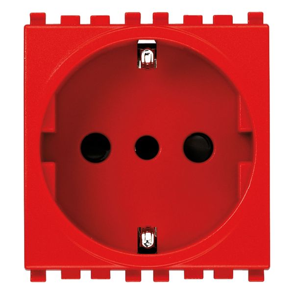 2P+E 16A P30 outlet red image 1