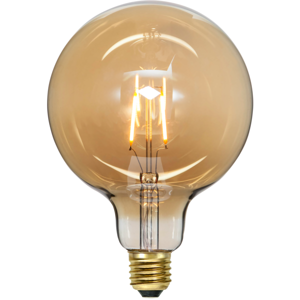 LED Lamp E27 G125 Plain Amber image 2
