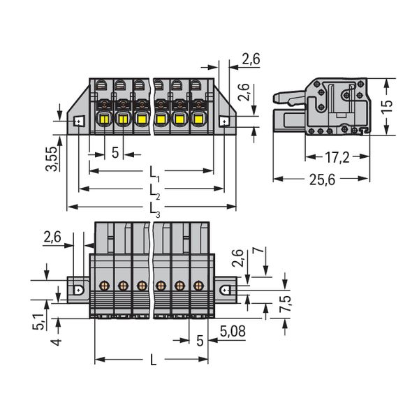 2231-118/031-000 1-conductor female connector; push-button; Push-in CAGE CLAMP® image 5