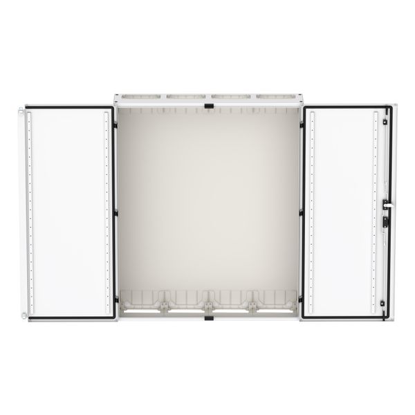 Wall-mounted enclosure EMC2 empty, IP55, protection class II, HxWxD=1250x1050x270mm, white (RAL 9016) image 15