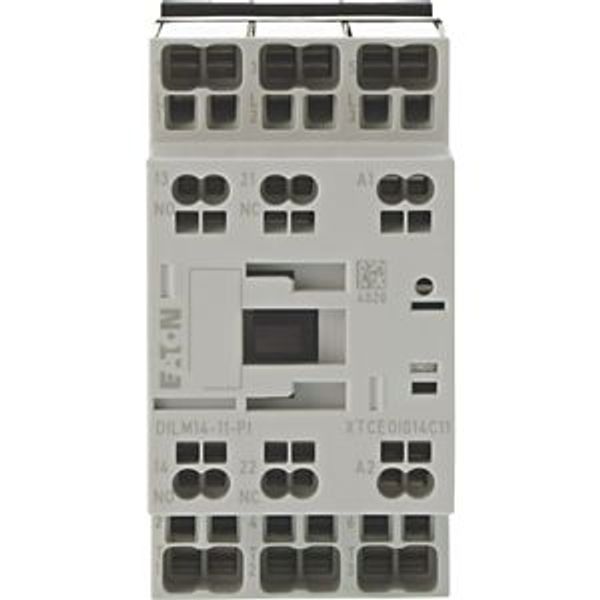 Contactor, 3 pole, 380 V 400 V 6.8 kW, 1 N/O, 1 NC, 42 V 50 Hz, 48 V 60 Hz, AC operation, Push in terminals image 10