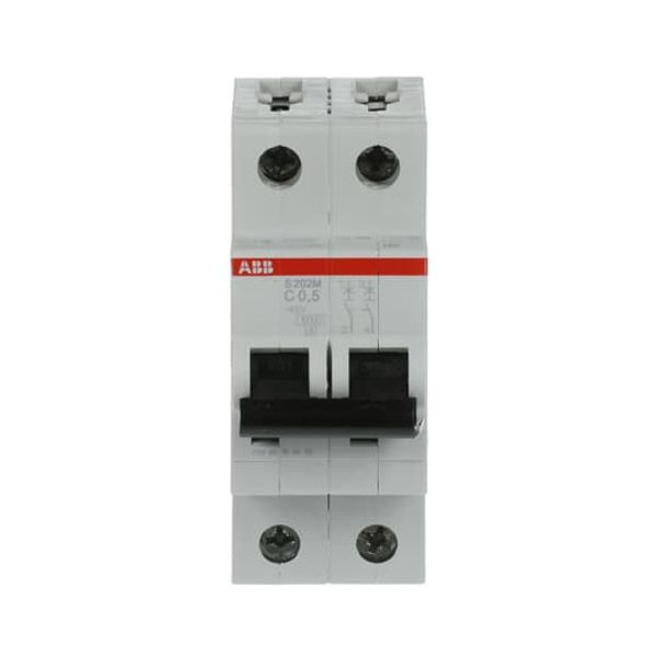 S202M-C0.5 Miniature Circuit Breaker - 2P - C - 0.5 A image 4