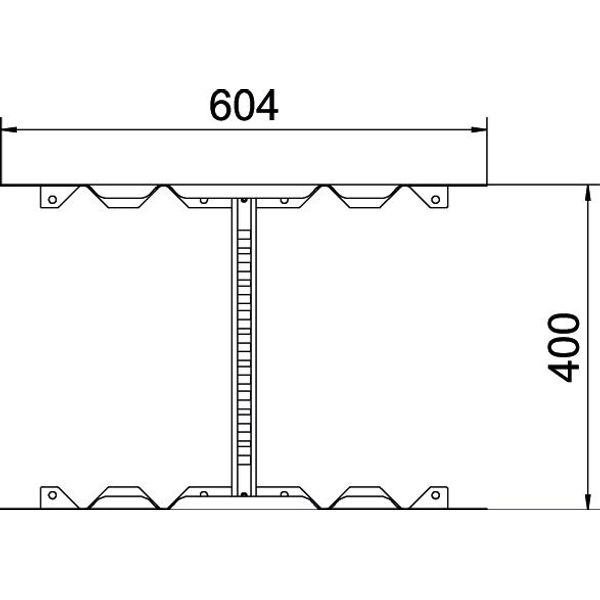 LMFV 640 FT Multifunctional connector for cable ladder 60x400 image 2