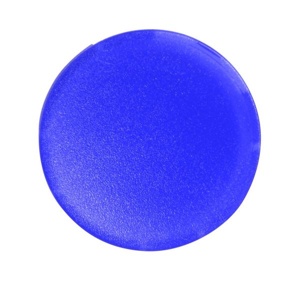 Button lens, flat blue, blank image 3