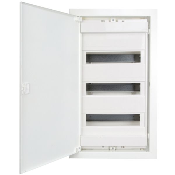 Flush-mounting enclosure 3-rows, IP40, for soild wall image 3