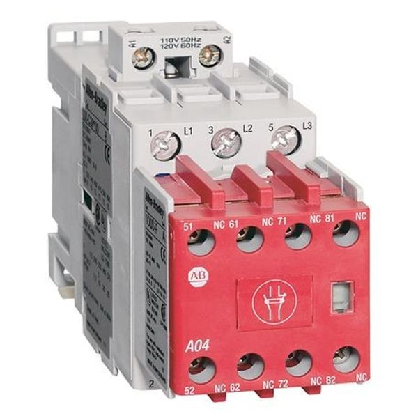 Allen-Bradley 100S-C37EJ14C 100S-C Safety Contactor, 37A, Line Side, 24V DC (w/Elec. Coil), 3 N.O., 1 N.O. 4 N.C. image 1