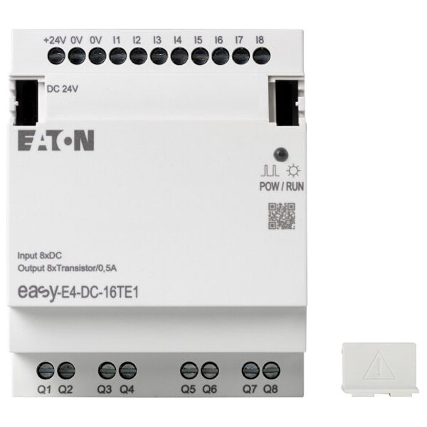 I/O expansion, For use with easyE4, 24 V DC, Inputs expansion (number) digital: 8, screw terminal image 1