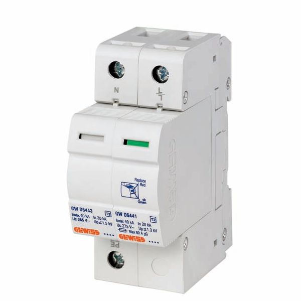 LST - SURGE PROTECTIVE DEVICE - 1P+N 12,5KA - TYPE 1+2 - 2 MODULES image 2