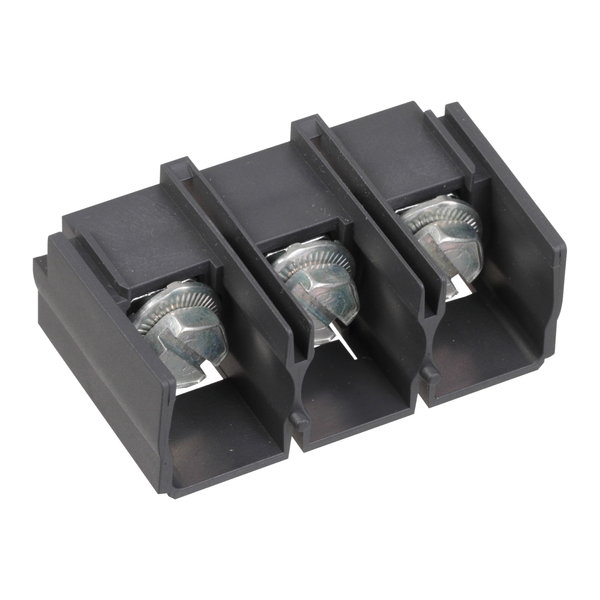Terminal block, TeSys Deca, ring-lugs screw terminals, 3P, for contactors LC1D40A-D80A image 4