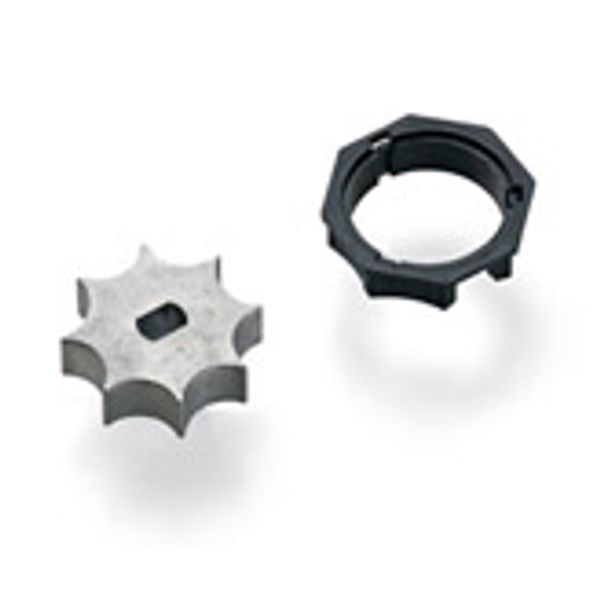 Pair of octagonal star adaptors D60mm image 1