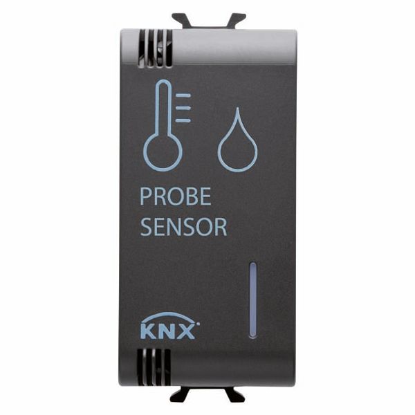 KNX/EASY TEMPERATURE/HUMIDITY SENSOR - 1 MODULE - BLACK - CHORUS image 2