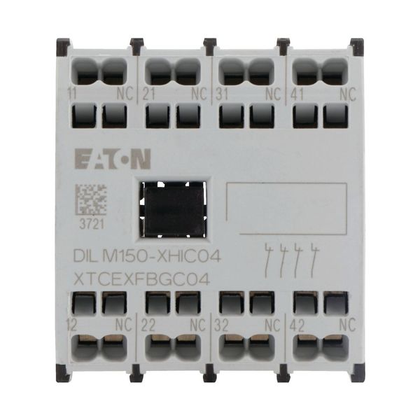 Auxiliary contact module, 4 pole, Ith= 16 A, 4 NC, Front fixing, Spring-loaded terminals, DILMC40 - DILMC150 image 11