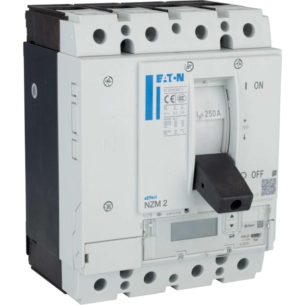 NZM2 PXR25 circuit breaker - integrated energy measurement class 1, 250A, 4p, variable, Screw terminal image 16