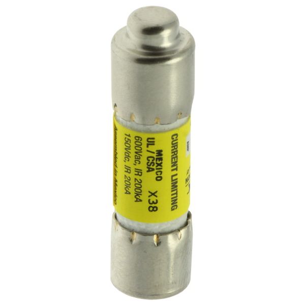 Fuse-link, LV, 12 A, AC 600 V, 10 x 38 mm, CC, UL, time-delay, rejection-type image 1