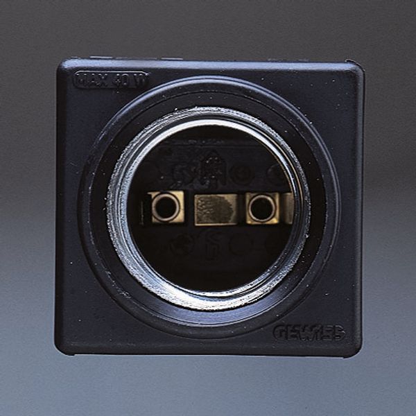 LAMP HOLDER - E27 - MAX 40W - BLACK - 2 MODULES - SYSTEM image 2